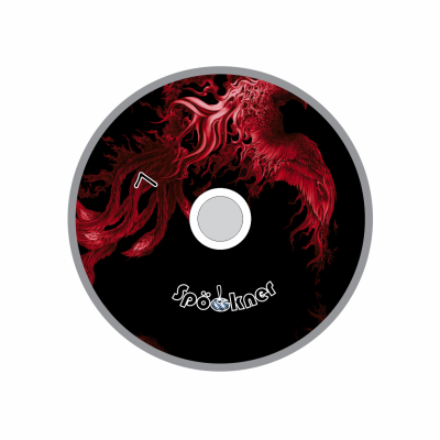 Spöckner "Feuervogel / rot schwarz" Eisstock